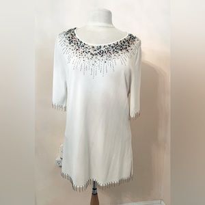 COPY - Alain Weiz Beaded Ladies Top, Size 14, Never Worn